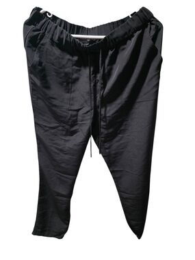 Vince Camuto Women's Black Drawstring Tapered Jogger Pants Size S